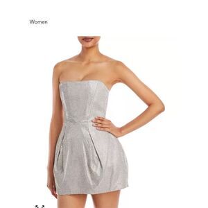 NWT Bronx and Banco Mariah Embellished Mini Cocktail Corset Dress- Diamond SZ 8L